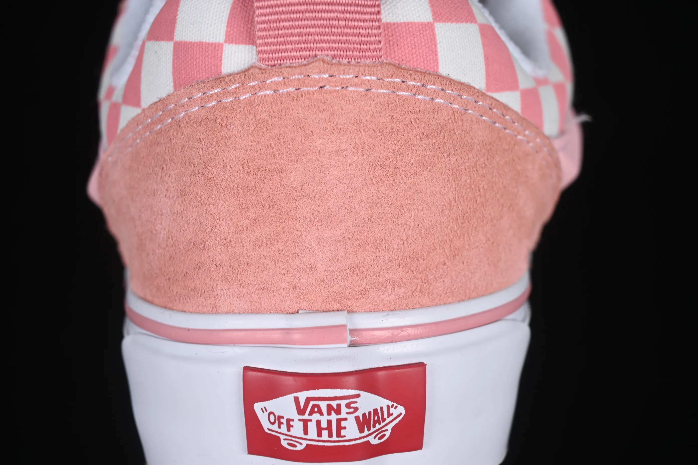 All categories Vans Vans series Vans Low Vans low-top Vans Knu Skool girly pink plaid comfortable and fashionable non-slip wear-resistant low-top casual bread shoes VN0009QCREV